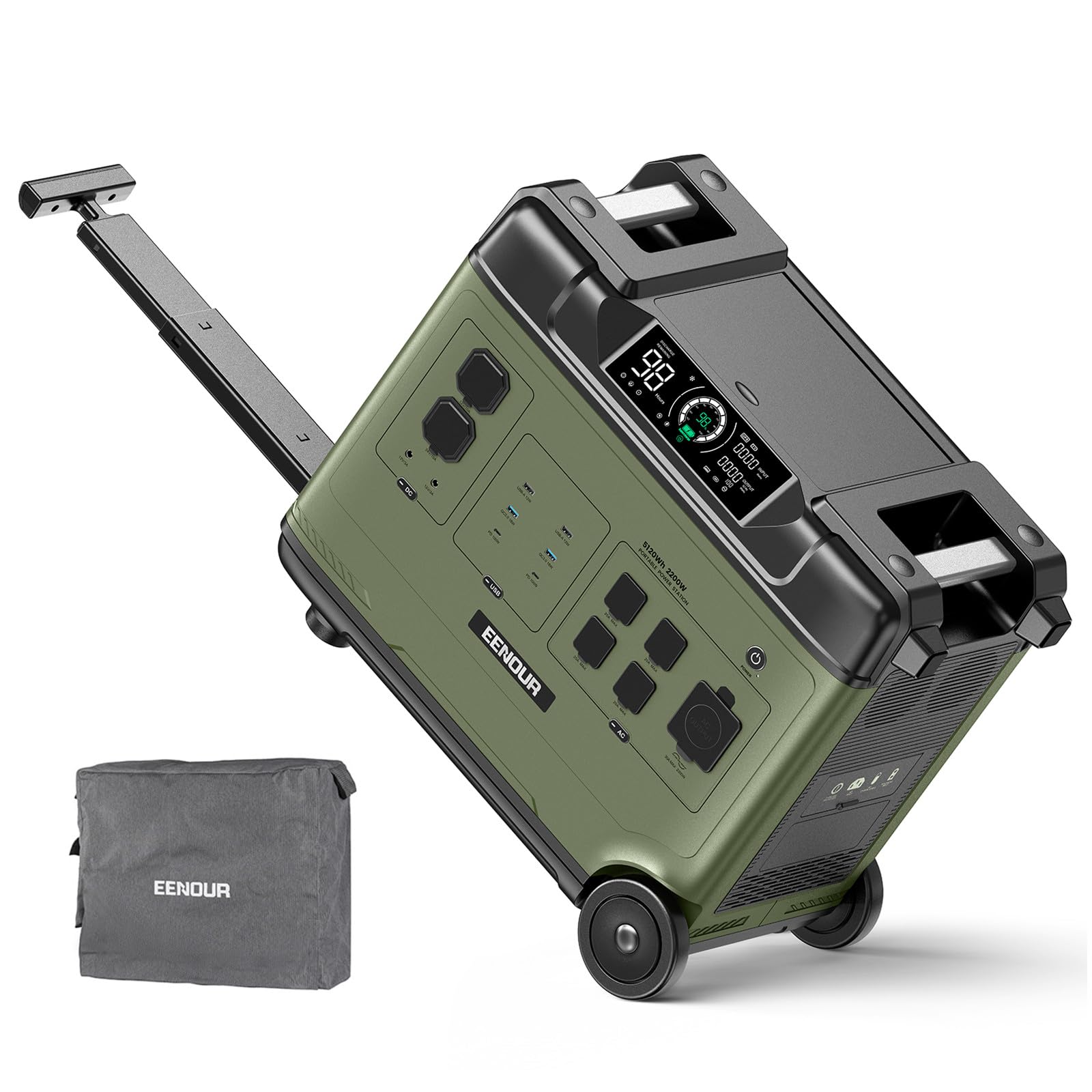 Amazon.co.jp: EENOUR ポータブル電源 P5000 大容量 5120Wh/1600000mAh